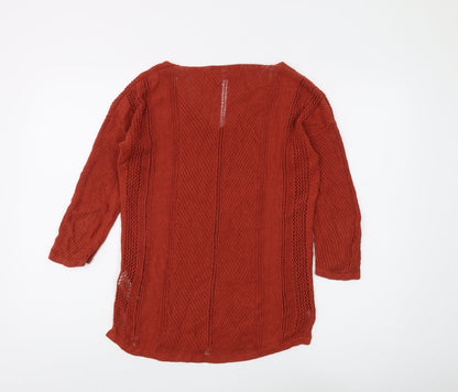 Womens UK Size 8 NEXT Red Pullover Jumper