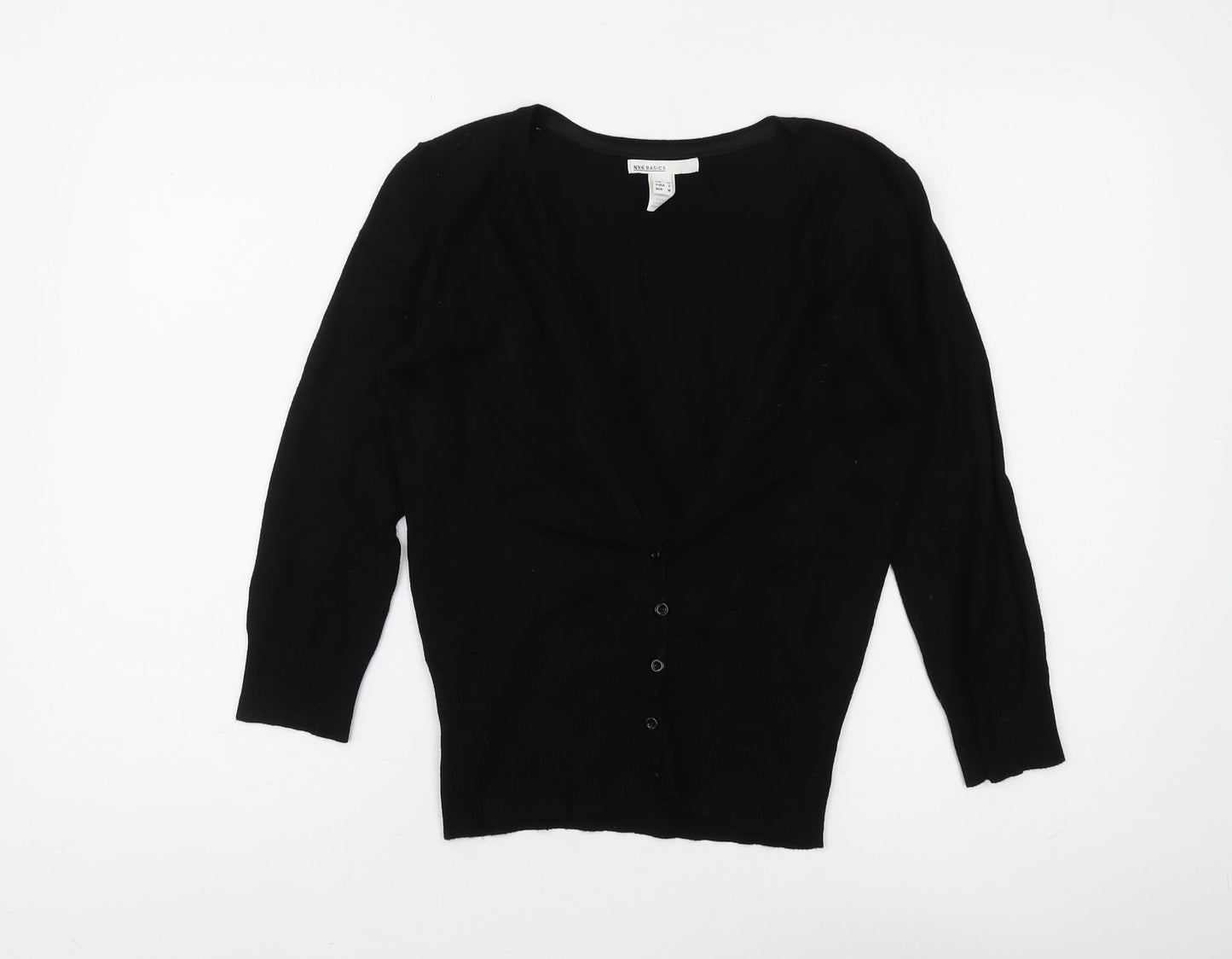 Womens UK Size 12 MNG Basics Black Cardigan Jumper