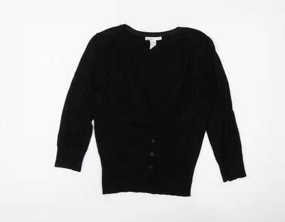 Womens UK Size 12 MNG Basics Black Cardigan Jumper