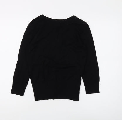 Womens UK Size 12 MNG Basics Black Cardigan Jumper