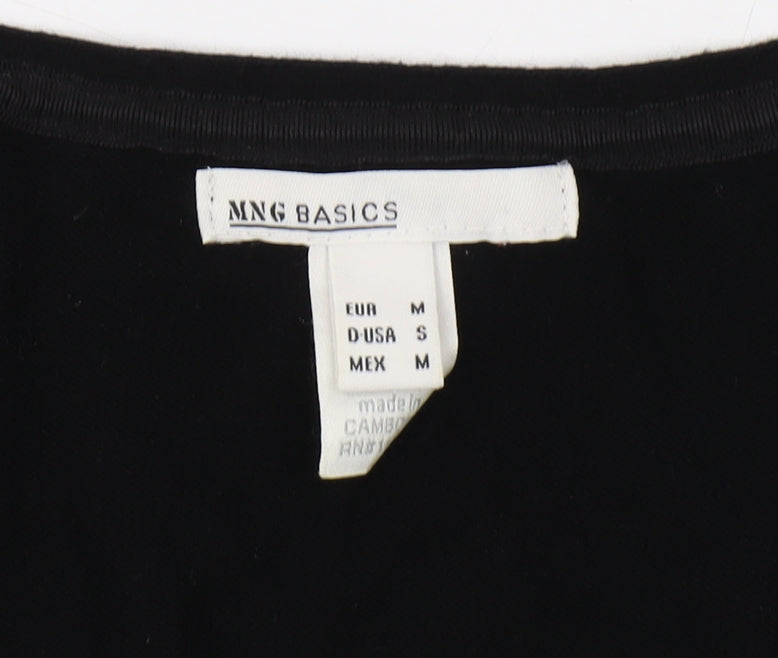 Womens UK Size 12 MNG Basics Black Cardigan Jumper