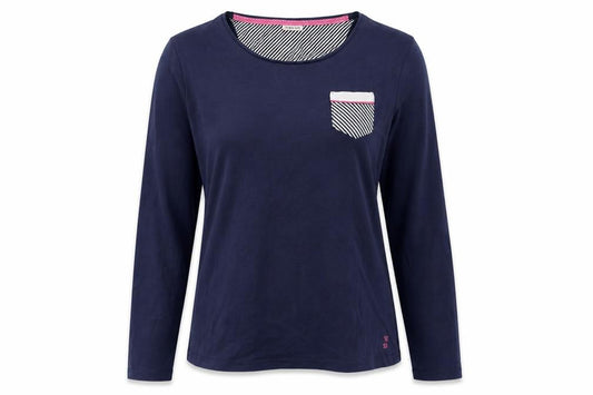 Womens UK Size 10 Damart Blue Basic T-Shirt