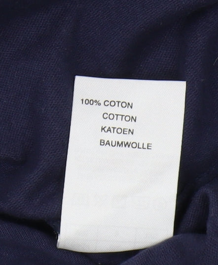 Damart Women's Blue Long Sleeve Cotton T-Shirt Size 10