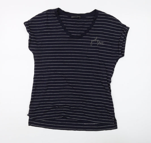 Womens UK Size S Esprit Blue Basic T-Shirt
