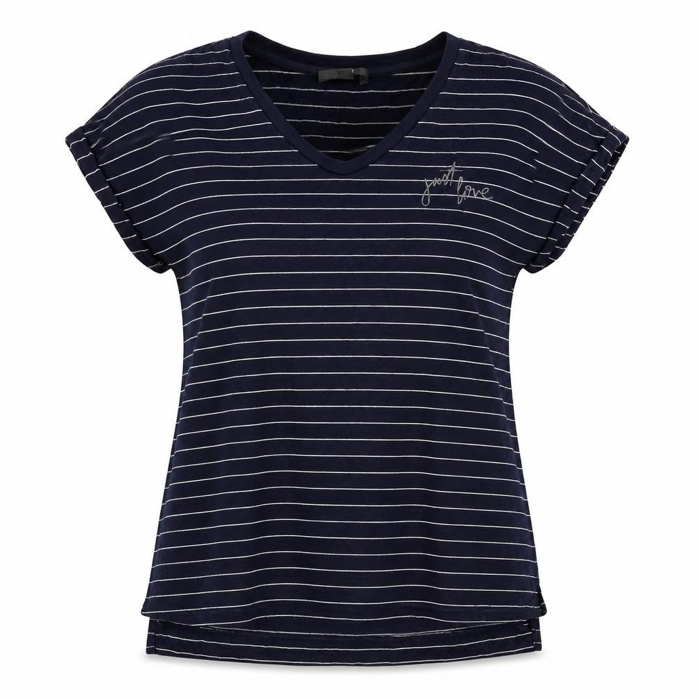 Womens UK Size S Esprit Blue Basic T-Shirt