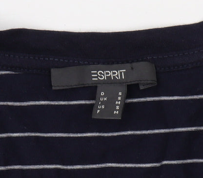 Womens UK Size S Esprit Blue Basic T-Shirt