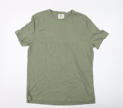MB Men's Green Crew Neck T-Shirt XL