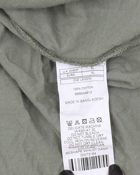 MB Men's Green Crew Neck T-Shirt XL