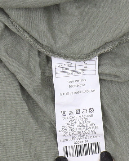 MB Men's Green Crew Neck T-Shirt XL