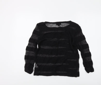 Womens UK Size 8 Topshop Black Pullover Jumper