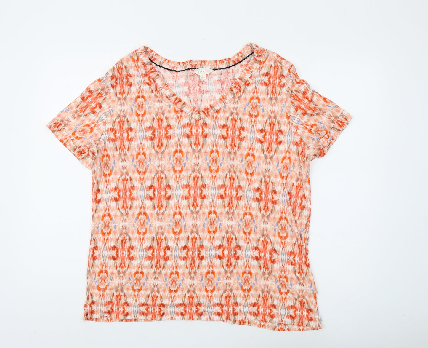Womens UK Size 14 Marks and Spencer Multicoloured Jersey T-Shirt
