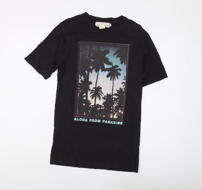 Label of Graded Goods Men's Black Beach T-Shirt XS