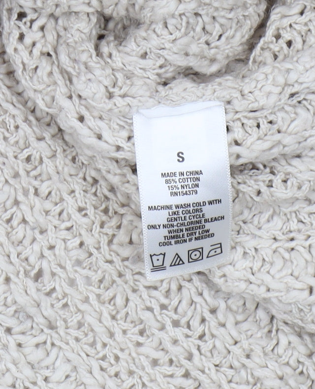 Womens UK Size S Aeropostale Beige Pullover Jumper