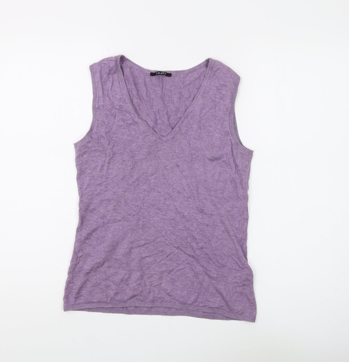 Womens UK Size S T.M. Lewin Purple Basic Tank