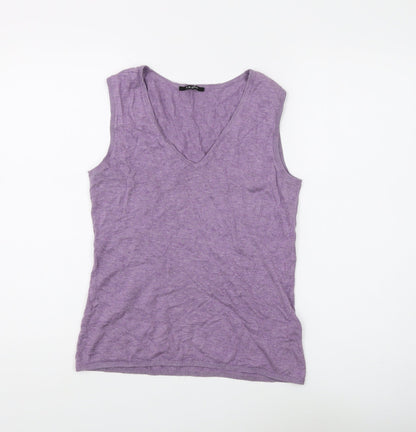 Womens UK Size S T.M. Lewin Purple Basic Tank