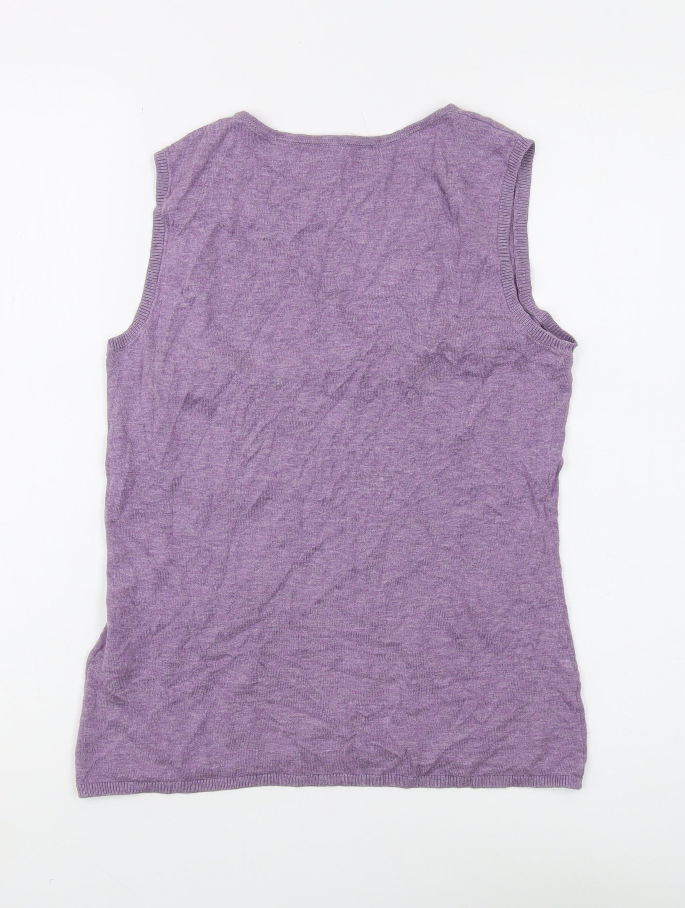 Womens UK Size S T.M. Lewin Purple Basic Tank