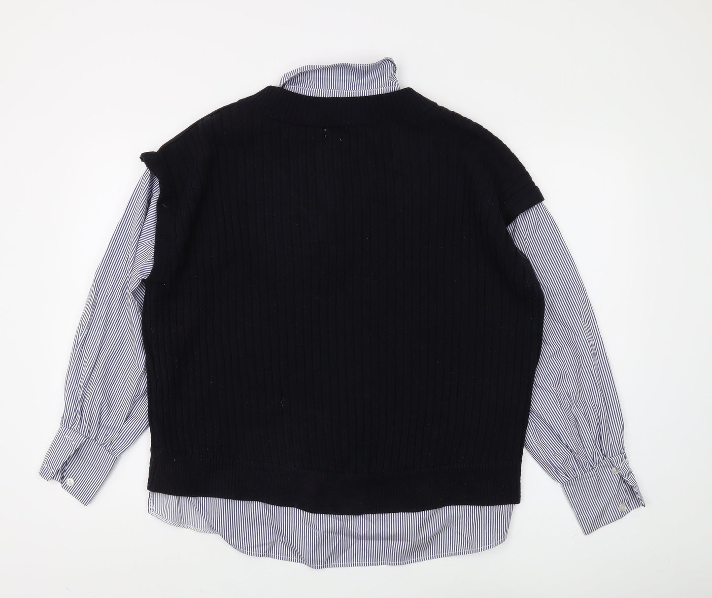 Womens UK Size S River Island Black Vest Jumper
