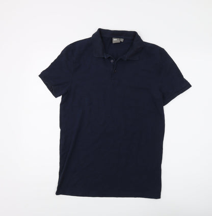 Asos Men's Blue Polo Shirt Size L Short Sleeve Casual