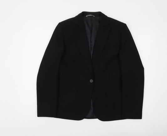 Marks and Spencer Women's Black Blazer Size 12 Classic Fit