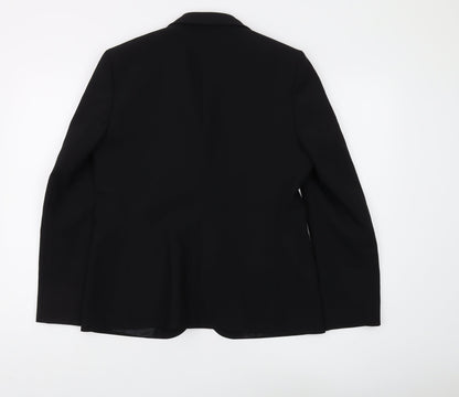 Marks and Spencer Women's Black Blazer Size 12 Classic Fit