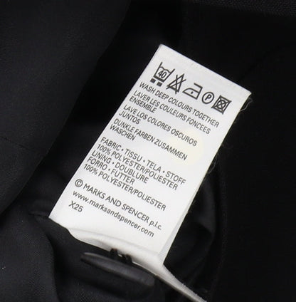 Marks and Spencer Women's Black Blazer Size 12 Classic Fit