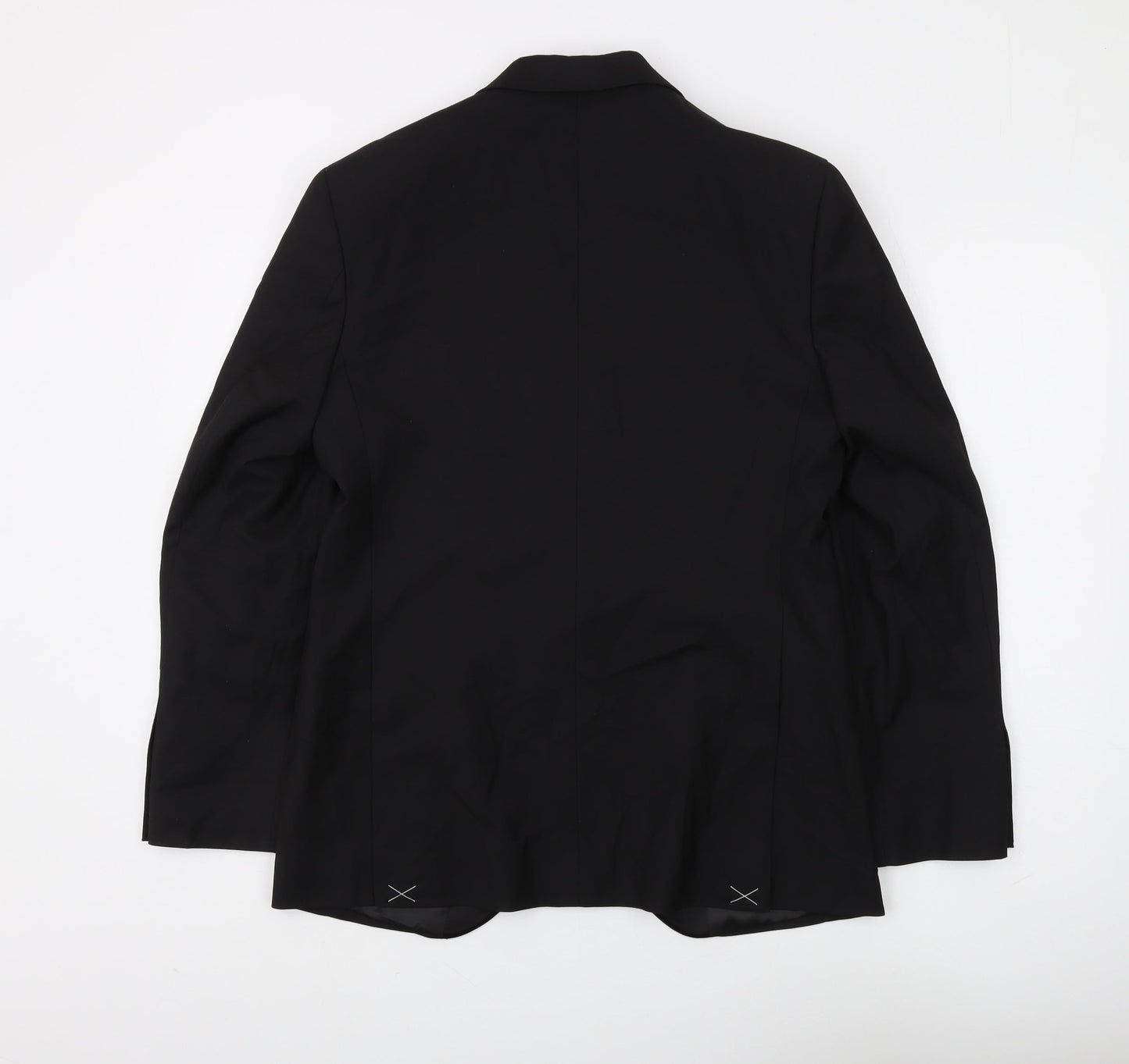 Mens UK Size 38 Marks and Spencer Regular Black Suit Tuxedo
