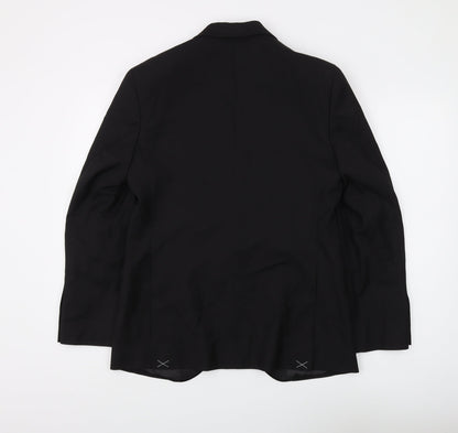 Mens UK Size 38 Marks and Spencer Regular Black Suit Tuxedo