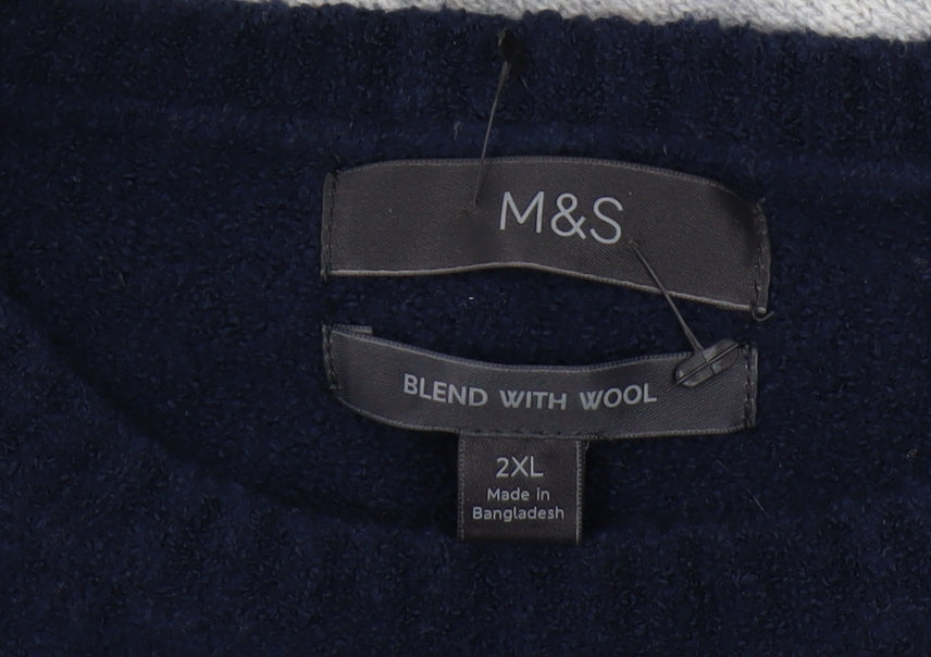 Marks and Spencer Men's Multicoloured 2XL Pullover Jumper