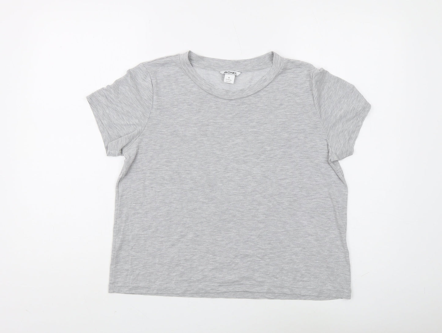 Monki Women's Grey Basic Crew Neck T-Shirt M