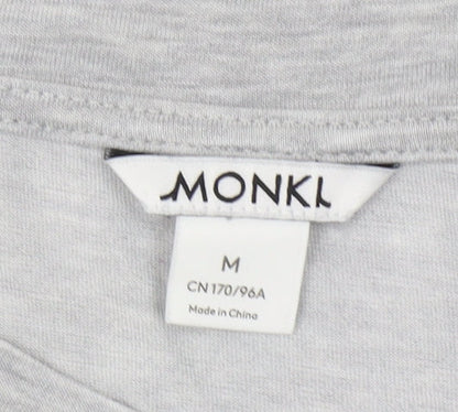 Monki Women's Grey Basic Crew Neck T-Shirt M