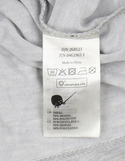 Monki Women's Grey Basic Crew Neck T-Shirt M