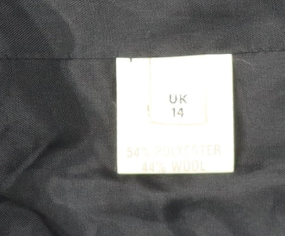 Viyella Women's Black Suit Jacket, Size 14, Excellent