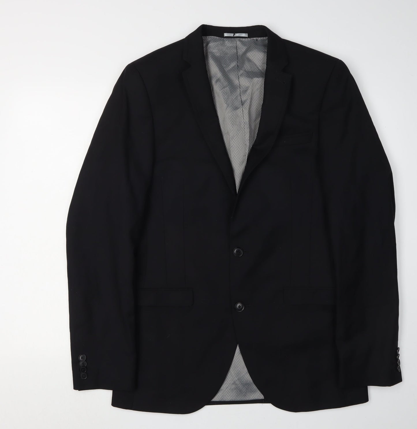 Mens UK Size 38 NEXT Regular Black Suit Jacket