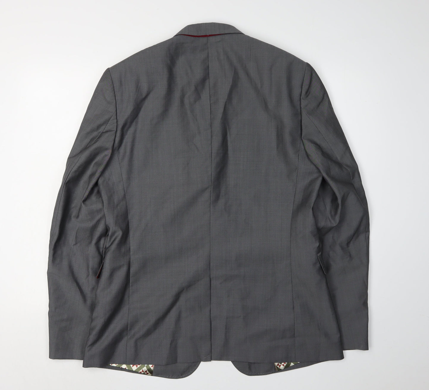 Mens UK Size 40 Ted Baker Regular Grey Suit Jacket
