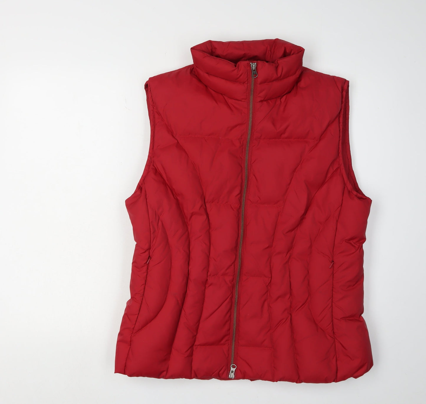 Ken Women's Red XL Puffer Waistcoat Casual