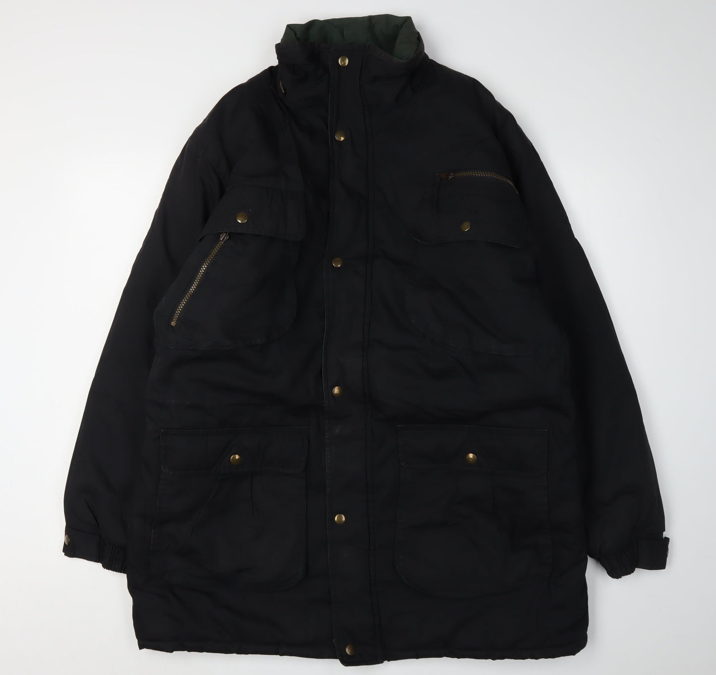 Mens UK Size L Original Windbreaker Black Windbreaker Coat