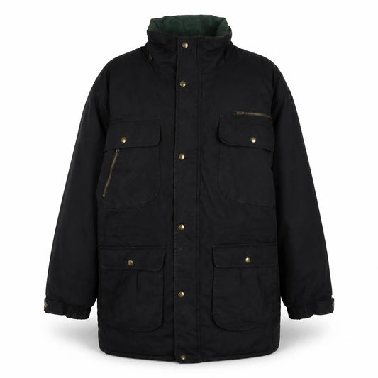 Mens UK Size L Original Windbreaker Black Windbreaker Coat
