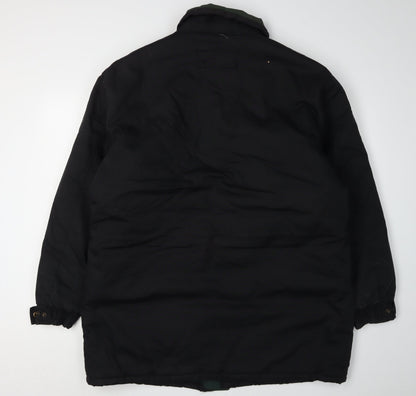 Mens UK Size L Original Windbreaker Black Windbreaker Coat
