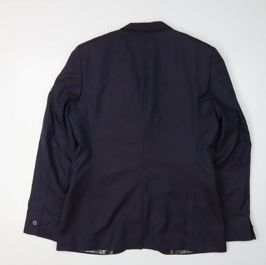 Mens UK Size 40 Ted Baker Regular Blue Suit Jacket