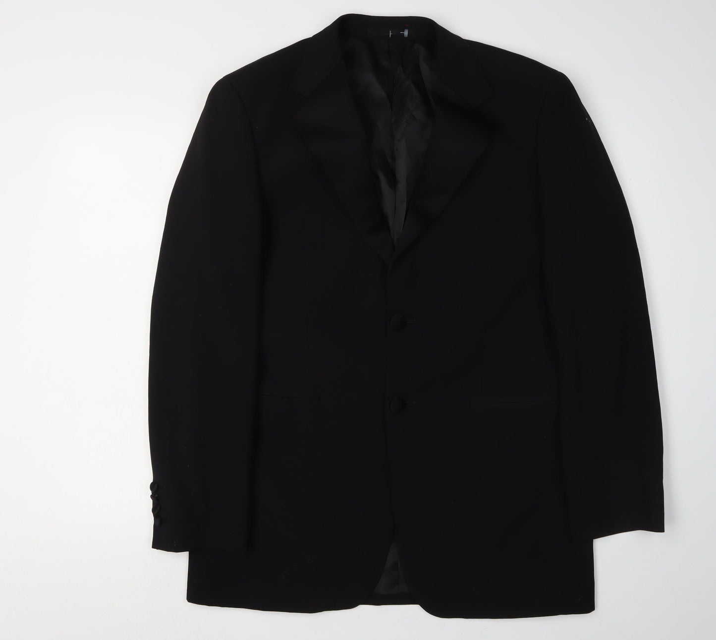 Mens UK Size 38 Moss Bros Regular Black Suit Jacket