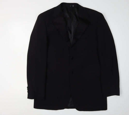 Mens UK Size 38 Moss Bros Regular Black Suit Jacket