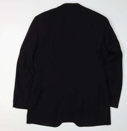 Mens UK Size 38 Moss Bros Regular Black Suit Jacket