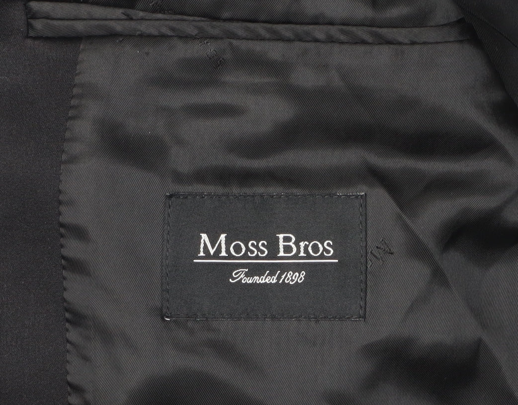 Mens UK Size 38 Moss Bros Regular Black Suit Jacket