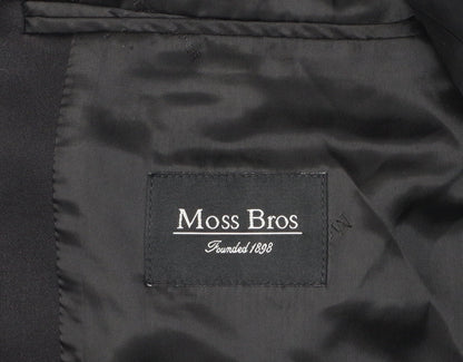 Mens UK Size 38 Moss Bros Regular Black Suit Jacket