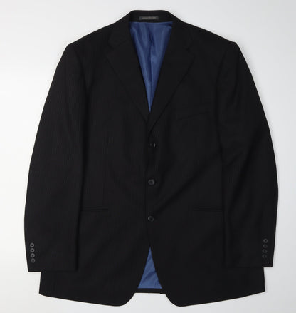 Mens UK Size 44 Greenwoods Regular Black Suit Jacket