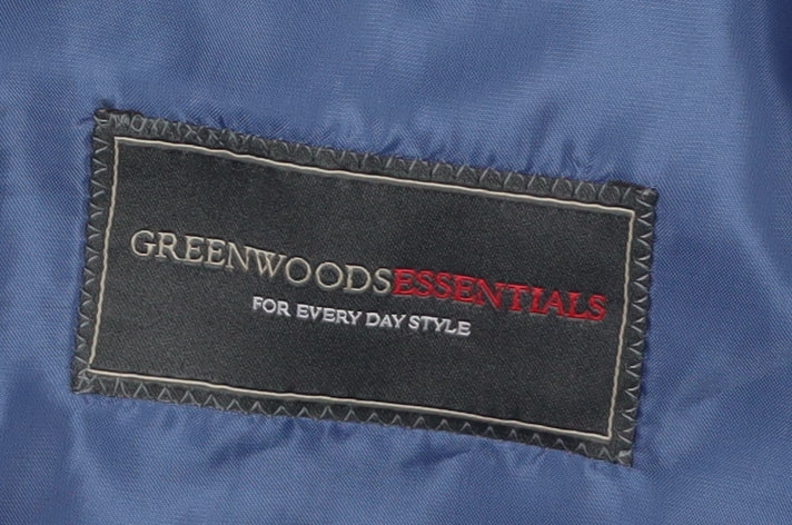 Mens UK Size 44 Greenwoods Regular Black Suit Jacket