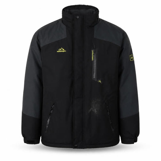 Mens UK Size M Outdoor Jacket Black Windbreaker Coat
