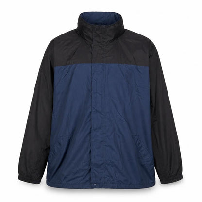 Sportek Men's Black Blue Windbreaker Jacket L