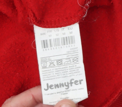 Jennyfer Women's Red Pullover Sweatshirt M