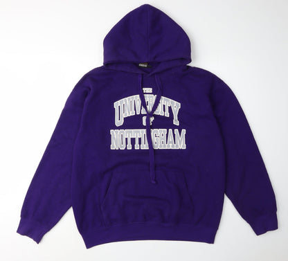 Cotton Ridge Unisex Purple Hoodie L University Style